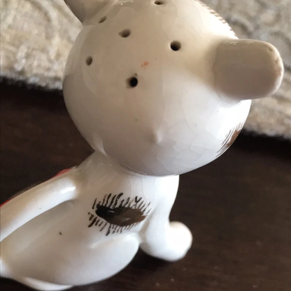 Japan Vintage MCM 1960’s Salt and Pepper Set Orange and Gold Cat Figurines